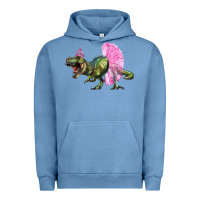 Pigment Pebble Blue balerina t rex dinosaur with tutu Urban Hoodie - Artiststas