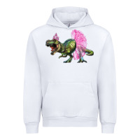 White balerina t rex dinosaur with tutu Urban Hoodie - Artiststas