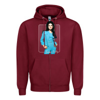Burgundy bobbie gentry  vintage style fan design1 Zipper Hoodie - tuanDangUi