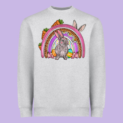Easter Rainbow Heavyweight Sweatshirt Designed By Oliviacreatesart