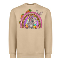 Mushroom Easter rainbow Heavyweight Sweatshirt - OliviaCreatesArt