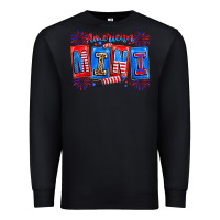 Black american mini Premium Sweatshirt - CowhideDigitalArt