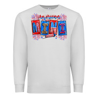 Dove Grey american mini Premium Sweatshirt - CowhideDigitalArt