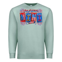 Seafoam american mini Premium Sweatshirt - CowhideDigitalArt
