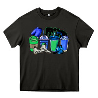Asphalt wrestling coffee cups Heavy Core Tee - NancyCooperArtShop