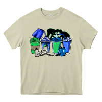Mossy wrestling coffee cups Heavy Core Tee - NancyCooperArtShop