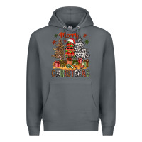 Rock merry christmas with western trees bbs Premium Hoodie - BundleAndBundleShop