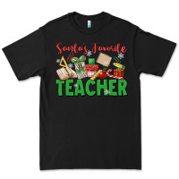 Black santa's favorite teacher Premium Tee - MaliasSmallBusiness