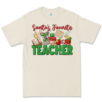 Bone santa's favorite teacher Premium Tee - MaliasSmallBusiness