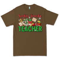 Cacao santa's favorite teacher Premium Tee - MaliasSmallBusiness