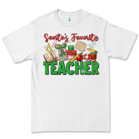 White santa's favorite teacher Premium Tee - MaliasSmallBusiness