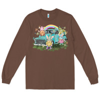 Chestnut Easter gnomies with truck Easter Day Long Sleeve Tee - HowdyJamesFarm
