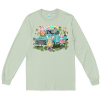 Matcha Easter gnomies with truck Easter Day Long Sleeve Tee - HowdyJamesFarm