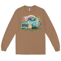 Toasted Coconut Easter gnomies with truck Easter Day Long Sleeve Tee - HowdyJamesFarm