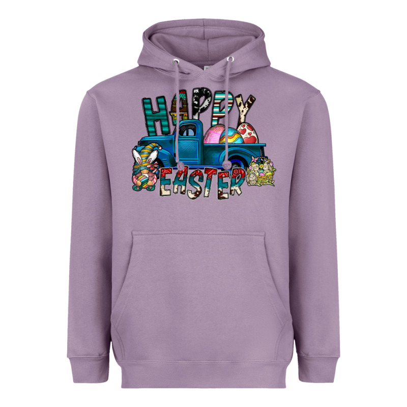 Happy Easter  Truck Heavyweight Hoodie by CowhideDigitalArt | Teevron