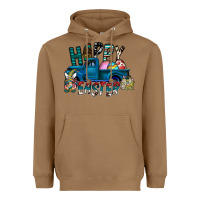 Toasted Coconut Happy Easter  truck Heavyweight Hoodie - CowhideDigitalArt
