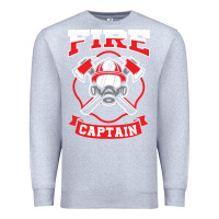 Heather Grey fire captain firefighter fireman job Premium Sweatshirt - tuanDangUi