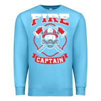 Ocean Blue fire captain firefighter fireman job Premium Sweatshirt - tuanDangUi