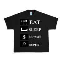Black Tax Day Eat Sleep Do Taxes Repeat Gift Urban Heavy Tee - Bettercallsaul
