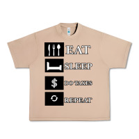 Burro Tax Day Eat Sleep Do Taxes Repeat Gift Urban Heavy Tee - Bettercallsaul