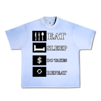 Grape Ice Tax Day Eat Sleep Do Taxes Repeat Gift Urban Heavy Tee - Bettercallsaul