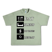 Oil Green Tax Day Eat Sleep Do Taxes Repeat Gift Urban Heavy Tee - Bettercallsaul