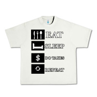 Pistachio Tax Day Eat Sleep Do Taxes Repeat Gift Urban Heavy Tee - Bettercallsaul