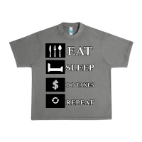 Tornado Tax Day Eat Sleep Do Taxes Repeat Gift Urban Heavy Tee - Bettercallsaul
