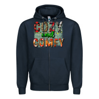 Navy cozy and comfy Zipper Hoodie - FaDigitalArtStudio