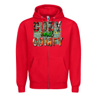 Red cozy and comfy Zipper Hoodie - FaDigitalArtStudio