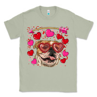 Matcha valentine's day  brown english bulldog Classic Tee - RanaPortraitStore
