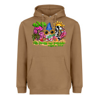 Toasted Coconut with god all things are possible summer Heavyweight Hoodie - CowhideDigitalArt