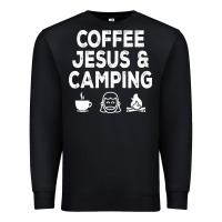 Black camp camping camper campfire campsite hiking gift Premium Sweatshirt - tuanDangUi