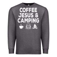 Charcoal Heather camp camping camper campfire campsite hiking gift Premium Sweatshirt - tuanDangUi