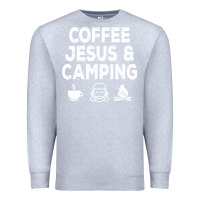 Heather Grey camp camping camper campfire campsite hiking gift Premium Sweatshirt - tuanDangUi