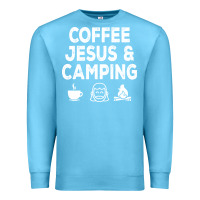 Ocean Blue camp camping camper campfire campsite hiking gift Premium Sweatshirt - tuanDangUi