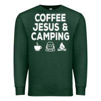 Sports Green camp camping camper campfire campsite hiking gift Premium Sweatshirt - tuanDangUi