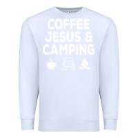 White camp camping camper campfire campsite hiking gift Premium Sweatshirt - tuanDangUi