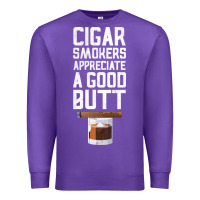 Purple funny cigar smoker humidor gift set cigar lover sm Premium Sweatshirt - tuanDangUi