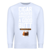 White funny cigar smoker humidor gift set cigar lover sm Premium Sweatshirt - tuanDangUi