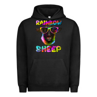 Pigment Black rainbow sheep suffolk sheep Urban Hoodie - Artiststas