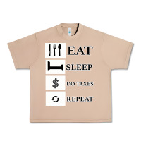 Burro Tax Day Eat Sleep Do Taxes Repeat Gift Urban Heavy Tee - Bettercallsaul