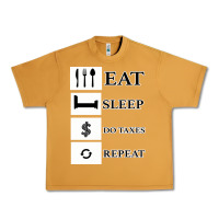 Peanut Butter Tax Day Eat Sleep Do Taxes Repeat Gift Urban Heavy Tee - Bettercallsaul