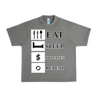 Tornado Tax Day Eat Sleep Do Taxes Repeat Gift Urban Heavy Tee - Bettercallsaul