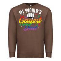 Chestnut 1 worlds gayest dad funny fathers day lgbt pride r Premium Sweatshirt - tuanDangUi