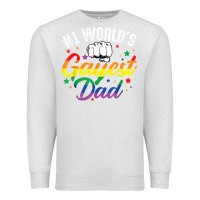 Oatmeal Heather 1 worlds gayest dad funny fathers day lgbt pride r Premium Sweatshirt - tuanDangUi