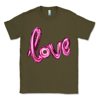 Army Green valentine's day love balloon Classic Tee - RanaPortraitStore