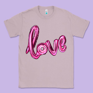 Valentine's Day Love Balloon Classic Tee Designed By Ranaportraitstore