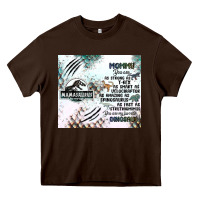 Chocolate Brown don't mess with mamasaurus Heavy Core Tee - JahusDesignShop