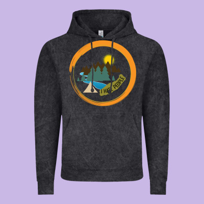 I Hate People Camping Hiking Vintage Hoodie Designed By Bettercallsaul